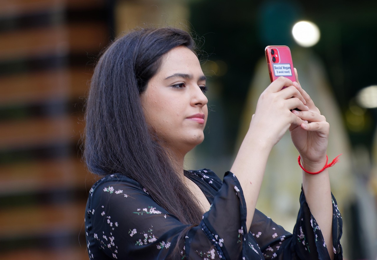 woman, smartphone, outdoors, female, girl
